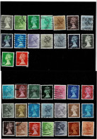 GRAN BRETAGNA ,"Effigie Regina Elisabeta II",37 Pezzi Usati ,tutti Diversi ,qualita Ottima - Used Stamps