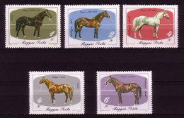 UNGARN MI-NR. 3766-3770 POSTFRISCH(MINT) PFERDEZUCHT - PFERDE - Paarden