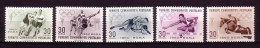 TÜRKEI MI-NR. 1769-1773 POSTFRISCH(MINT) SOMMERSOLYMPIADE ROM 1960 SPRINGREITEN HÜRDENLAUF FUSSBALL BASKETBALL RINGEN - Unused Stamps