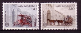 SAN MARINO MI-NR. 1172-1173 GESTEMPELT(USED) EUROPA 1979 POST- Und FERNMELDEWESEN - 1979