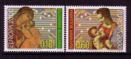 BULGARIEN MI-NR. 4453-4454 POSTFRISCH(MINT) EUROPA 2000 LEONARDO DA VINCI - 2000