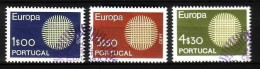 PORTUGAL MI-NR. 1092-1094 GESTEMPELT(USED) EUROPA 1970 SONNENSYMBOL - 1970