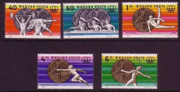 UNGARN MI-NR. 3164-3168 A POSTFRISCH(MINT) SOMMEROLYMPIADE MONTREAL 1976 GEWICHTHEBEN KAJAK TURNEN FECHTEN SPEERWERFEN - Nuovi