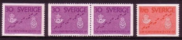 SCHWEDEN MI-NR. 485-486 A + 485 D/D POSTFRISCH(MINT) LOKALE POSTZUSTELLUNG - Unused Stamps