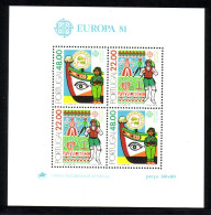 EUROPA CEPT JAHRGANG 1981 POSTFRISCH(MINT) FOLKLORE 69 WERTE UND 4 BLÖCKE - 1981