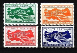 TÜRKEI MI-NR. 1086-1089 POSTFRISCH(MINT) VOLKSZÄHLUNG - Ungebraucht