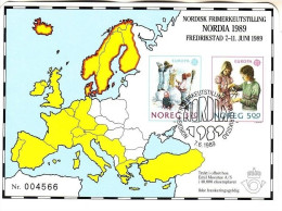 NORWEGEN NORDIA 89 - EUROPA 1989 - SONDERDRUCK - Essais & Réimpressions