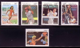 LAOS MI-NR. 1296-1300 POSTFRISCH(MINT) OLYMPISCHE SPIELE BARCELONA 1992 BASEBALL BOXEN BASKETBALL TENNIS LAUFEN - Pugilato