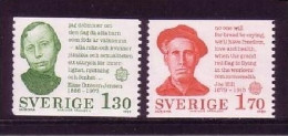 SCHWEDEN MI-NR. 1106-1107 POSTFRISCH(MINT) EUROPA 1980 PERSÖNLICHKEITEN - 1980