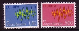 JUGOSLAWIEN MI-NR. 1457-1458 POSTFRISCH(MINT) EUROPA 1972 - STERNE - 1972