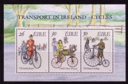 IRLAND BLOCK 8 POSTFRISCH(MINT) HISTORISCHE FAHRRÄDER - Blocks & Sheetlets