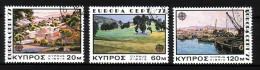 ZYPERN MI-NR. 464-466 GESTEMPELT(USED) EUROPA 1977 LANDSCHAFTEN GEMÄLDE - 1977