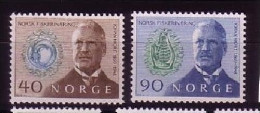 NORWEGEN Mi-Nr. 585-586 POSTFRISCH(MINT) JOHAN HJORT ZOOLOGE - Unused Stamps