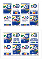 Lithuania Litauen Lituanie 2024 20 Years In EU And NATO BeePost Set Of 2 Sheetlets MNH - OTAN