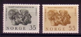 NORWEGEN Mi-Nr. 514-515 POSTFRISCH(MINT) MASSEN WIRKUNGSGESETZ - Unused Stamps