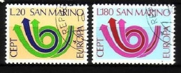 SAN MARINO MI-NR. 1029-1030 GESTEMPELT(USED) EUROPA 1973 POSTHORN - 1973