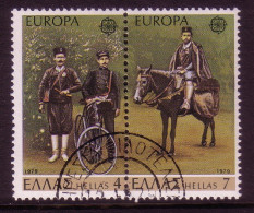 GRIECHENLAND MI-NR. 1352-1353 GESTEMPELT(USED) EUROPA 1979 POST- UND FERNMELDEWESEN PFERD - 1979