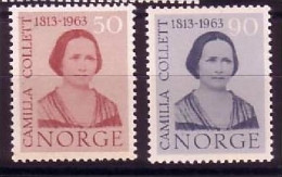 NORWEGEN Mi-Nr. 485-486 POSTFRISCH(MINT) CAMILLA COLLETT SCHRIFTSTELLERIN - Unused Stamps