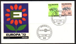 DEUTSCHLAND MI-NR 716-717 FDC CEPT 1972 STERNE - 1972