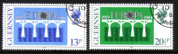 GUERNSEY MI-NR. 286-287 GESTEMPELT(USED) EUROPA 1984 BRÜCKE - 1984