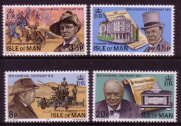 ISLE OF MAN MI-NR. 48-51 POSTFRISCH(MINT) 100. GEBURTSTAG SIR WINSTON SPENCER CHURCHILL 1974 - Sir Winston Churchill