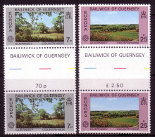 GUERNSEY MI-NR. 147-148 POSTFRISCH(MINT) ZWISCHENSTEGPAARSATZ EUROPA 1977 LANDSCHAFTEN - 1977