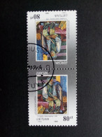 LITAUEN MI-NR. 544 O KEHRDRUCKPAAR EUROPA 1993 - ZEITGENÖSSISCHE KUNST - 1993