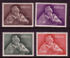 PORTUGAL MI-NR. 856-859 POSTFRISCH MIT FALZ ALMEIDA GARRETT DICHTER SKULPTUR - Unused Stamps