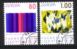 LIECHTENSTEIN MI-NR. 1054-1055 GESTEMPELT(USED) EUROPA 1993 ZEITGENÖSSISCHE KUNST - 1993