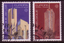 BELGIEN MI-NR. 2303-2304 O EUROPA 1987 - MODERNE ARCHITEKTUR - 1987