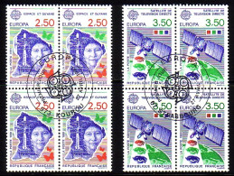 FRANKREICH MI-NR. 2834-2835 O EUROPA 1991 - EUROPÄISCHE WELTRAUMFAHRT - 1991