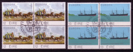 IRLAND MI-NR. 412-413 GESTEMPELT(USED) 4er BLOCK EUROPA 1979 POST- Und FERNMELDEWESEN - Used Stamps