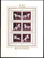 ÖSTERREICH BLOCK 2 POSTFRISCH(MINT) 400 JAHRE SPANISCHE REITSCHULE 1972 PFERDE - Paarden