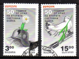 BULGARIEN MI-NR. 4151-4152 O EUROPA 1995 - FRIEDEN Und FREIHEIT TAUBE - 1995