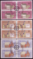 DEUTSCHLAND MI-NR. 969-971 GESTEMPELT(USED) 4er BLOCK EUROPA 1978 - BAUDENKMÄLER RATHAUS - 1978