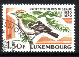 LUXEMBOURG MI-NR. 806 GESTEMPELT VOGELSCHUTZ 1970 WINTERGOLDHÄHNCHEN - Piciformes (pájaros Carpinteros)