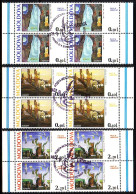 MOLDAWIEN MI-NR. 164-166 GESTEMPELT(USED) 4er BLOCK EUROPA 1995 FRIEDEN Und FREIHEIT GEMÄLDE - 1995