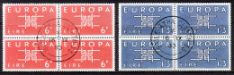 IRLAND MI-NR. 159-160 GESTEMPELT(USED) 4er BLOCK EUROPA 1963 - 1963