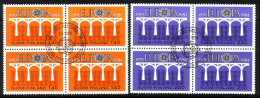 FINNLAND MI-NR. 944-945 GESTEMPELT(USED) 4er BLOCK EUROPA 1984 BRÜCKE - 1984