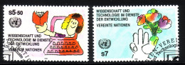 UNO WIEN MI-NR. 135-136 GESTEMPELT(USED) WISSENSCHAFT Und TECHNOLOGIE - Used Stamps