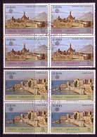 TÜRKEI MI-NR. 2443-2444 GESTEMPELT(USED) 4er BLOCK EUROPA 1978 BAUDENKMÄLER SCHLOSS BURG - 1978