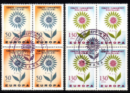 TÜRKEI MI-NR. 1917-1918 GESTEMPELT(USED) 4er BLOCK EUROPA 1964 - 1964