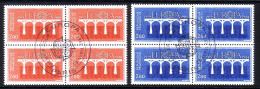 FRANKREICH MI-NR. 2441-2442 GESTEMPELT(USED) 4er BLOCK EUROPA 1984 - BRÜCKE - 1984