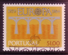 PORTUGAL MI-NR. 1630 GESTEMPELT(USED) EUROPA 1984 BRÜCKE - 1984