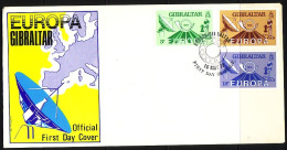 GIBRALTAR MI-NR. 392-394 FDC EUROPA 1979 POST- Und FERNMELDEWESEN - 1979