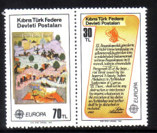 TÜRKISCH ZYPERN MI-NR. 114-115 POSTFRISCH(MINT) EUROPA 1982 HISTORISCHE EREIGNISSE TOLERANZEDIKT - 1982