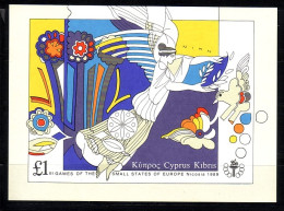 ZYPERN BLOCK 14 POSTFRISCH(MINT) SPORTSPIELE DER KLEINSTAATEN 1989 - Unused Stamps