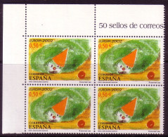 SPANIEN MI-NR. 3741 POSTFRISCH(MINT) 4er BLOCK EUROPA 2002 ZIRKUS - 2002