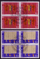 SCHWEIZ MI-NR. 1221-1222 GESTEMPELT(USED) 4er BLOCK EUROPA 1982 HISTORISCHE EREIGNISSE RÜTTISCHWUR - 1982