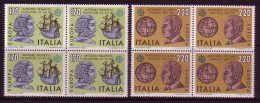 ITALIEN MI-NR. 1686-1687 POSTFRISCH(MINT) 4er BLOCK EUROPA 1980 - PERSÖNLICHKEITEN SEGELSCHIFF - 1980